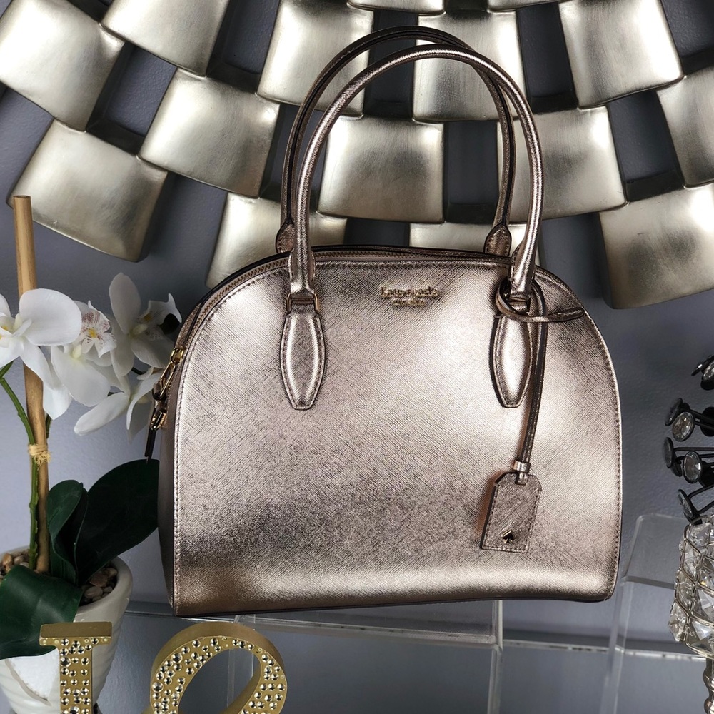 Kate Spade Rose Gold Reiley Large Dome Satchel - Picture 3 of 8